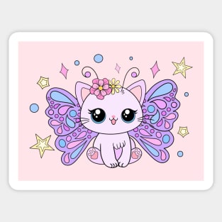 Kawaii Kitty Cat Fairy Sticker